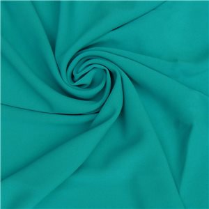 Wholesale Milan 4 Ply Matte Stretch Crepe Fabric Aqua 75 yard roll