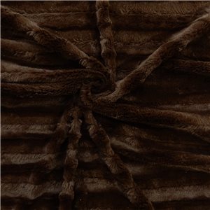 Wholesale Minky Animal Fabric Mink Brown 20 yard bolt