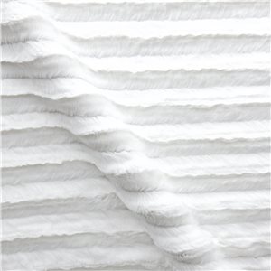 Wholesale Minky Animal Fabric Mink White 20 yard bolt
