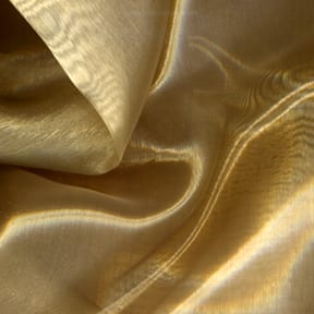Wholesale Mirror Organza Fabric Light Gold 100 yard roll