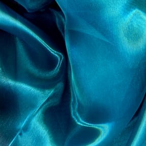 Wholesale Mirror Organza Fabric Turquoise 100 yard roll