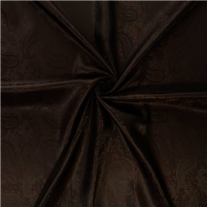Wholesale Paisley Acetate Lining Fabric Brown 25 yard bolt