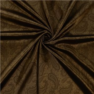 Wholesale Paisley Acetate Lining Fabric Gold/Black 25 yard bolt