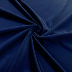 Navy Blue Royal Velvet Fabric Swirled