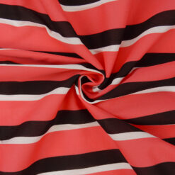 SALE Decorating Stripe Knit Fabric 5786 Black, by the yard