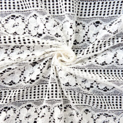 SALE Textured Lace Fabric 5917 Ecru, by the yard