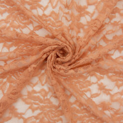SALE Stretch Re-Embroidered Lace Fabric 5837 Blush by the yard