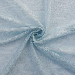 SALE Metallic Stretch Lace Fabric 6320 Ice Blue, by the yard