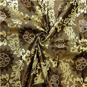 30" Silk Brocade Fabric Lotus 42 Lavender 15 yard bolt