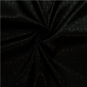 30" Silk Brocade Fabric Geometric 54 Black on Black 15 yard bolt
