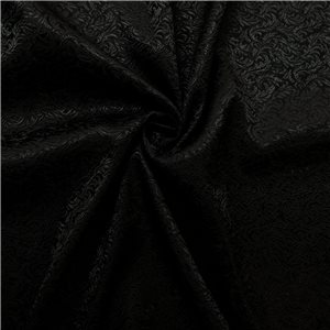 30" Silk Brocade Fabric Trellis 56 Black on Black 15 yard bolt