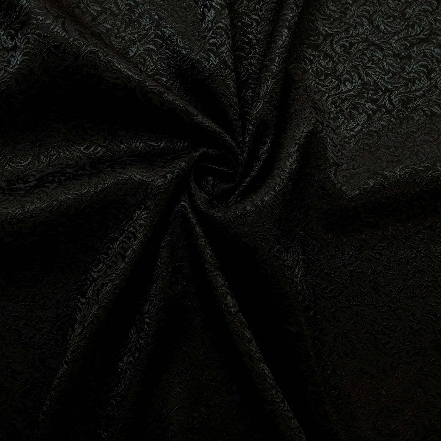 30" Silk Brocade Fabric Trellis 56 Black on Black 15 yard bolt