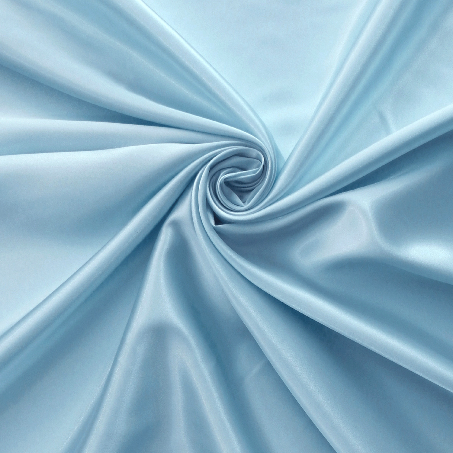 Wholesale Stretch Charmeuse Fabric Light Blue 65 yard roll