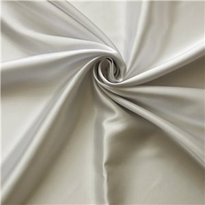 Wholesale Stretch Charmeuse Fabric Silver 35 yard roll