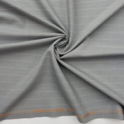Super 110s Wool Fabric Stripe 23 Dove Gray, by the yard