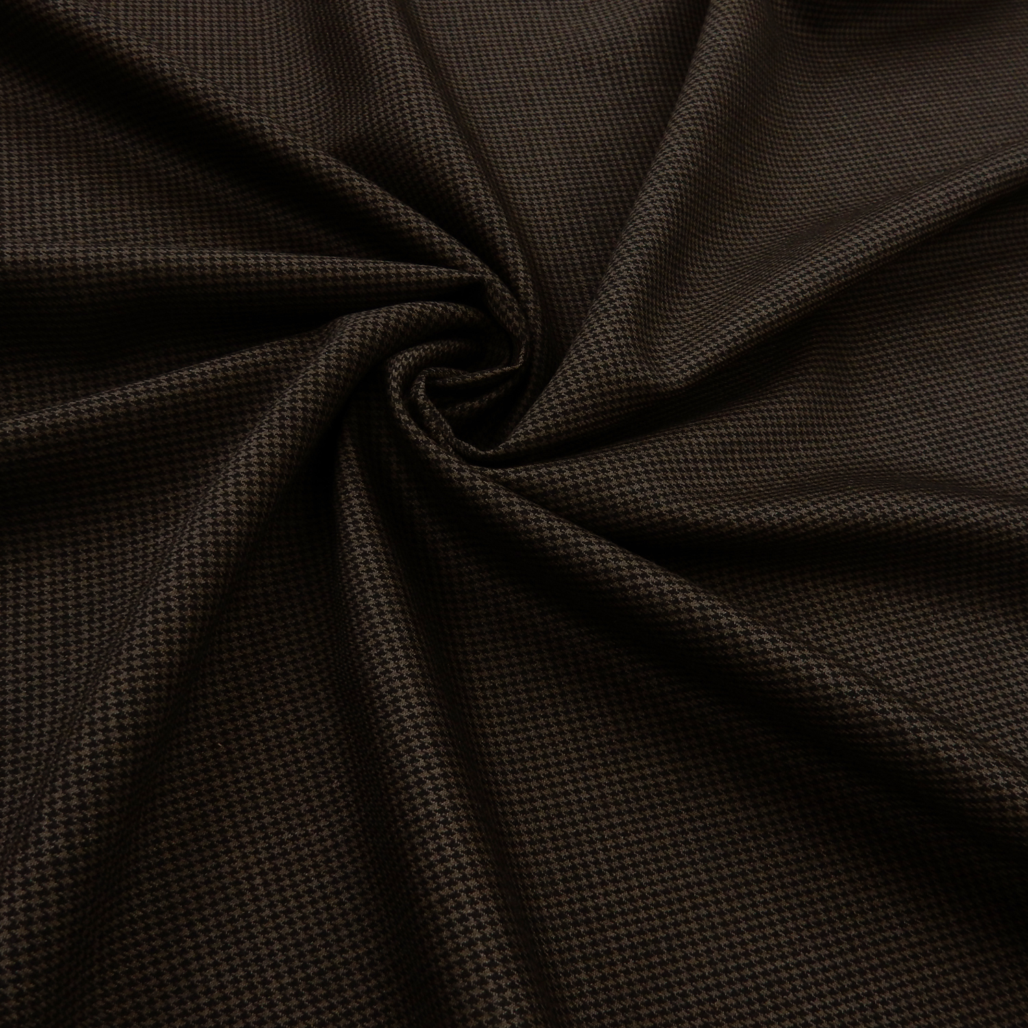 Super 110s Wool Fabric Herringbone 29 Gray-Black, by the yard - Image 2