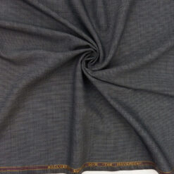 Super 110s Wool Fabric Tweed 36 Navy-Gray, by the yard