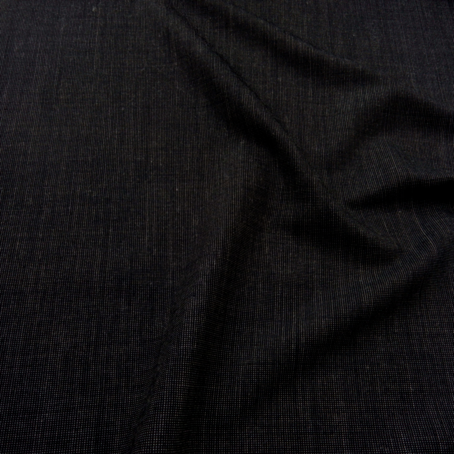 Super 110s Wool Fabric Tweed 39 Black-Gray, by the yard - Image 4