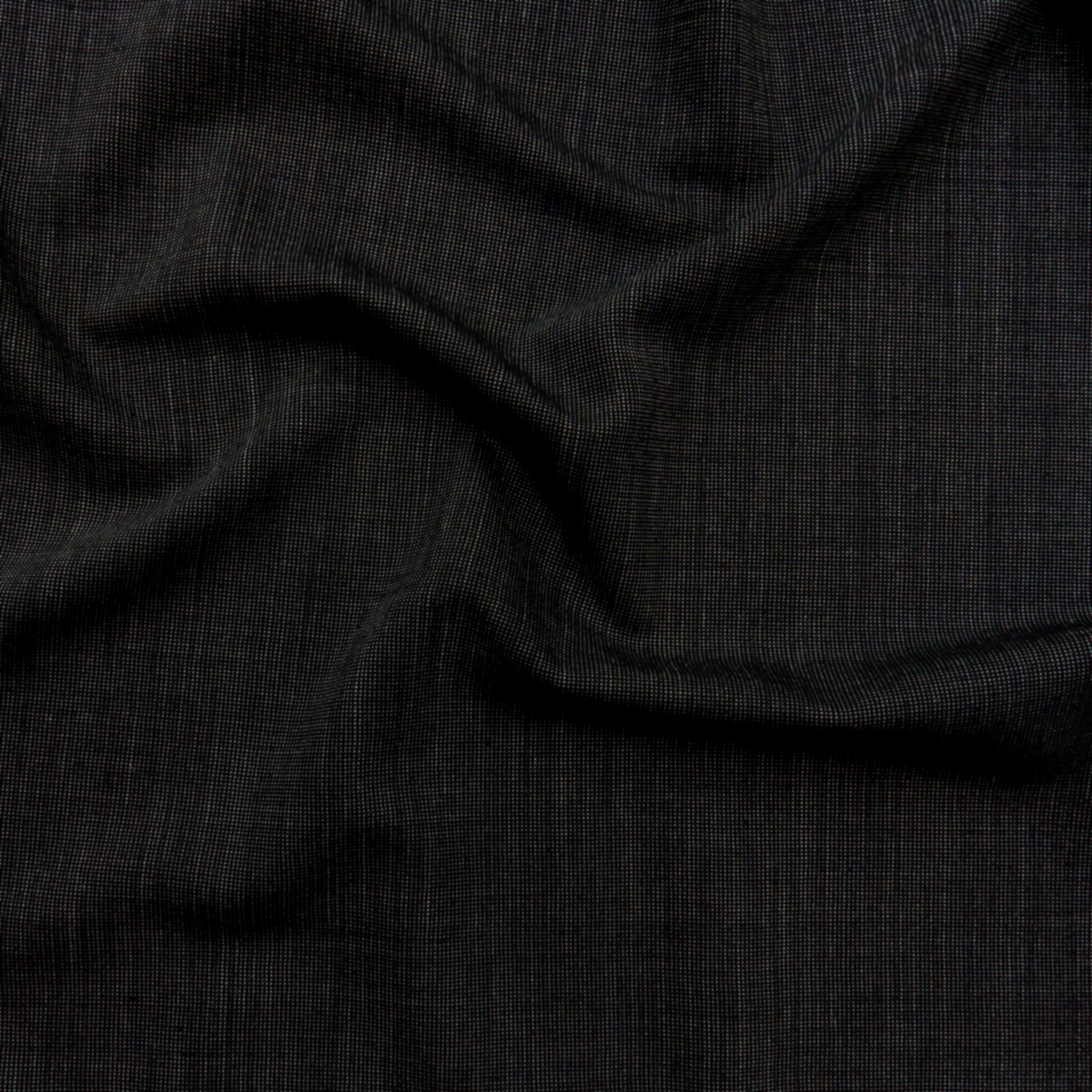 Super 110s Wool Fabric Tweed 39 Black-Gray, by the yard - Image 3