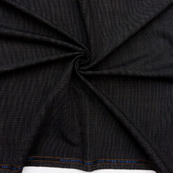 Super 110s Wool Fabric Tweed 39 Black-Gray, by the yard