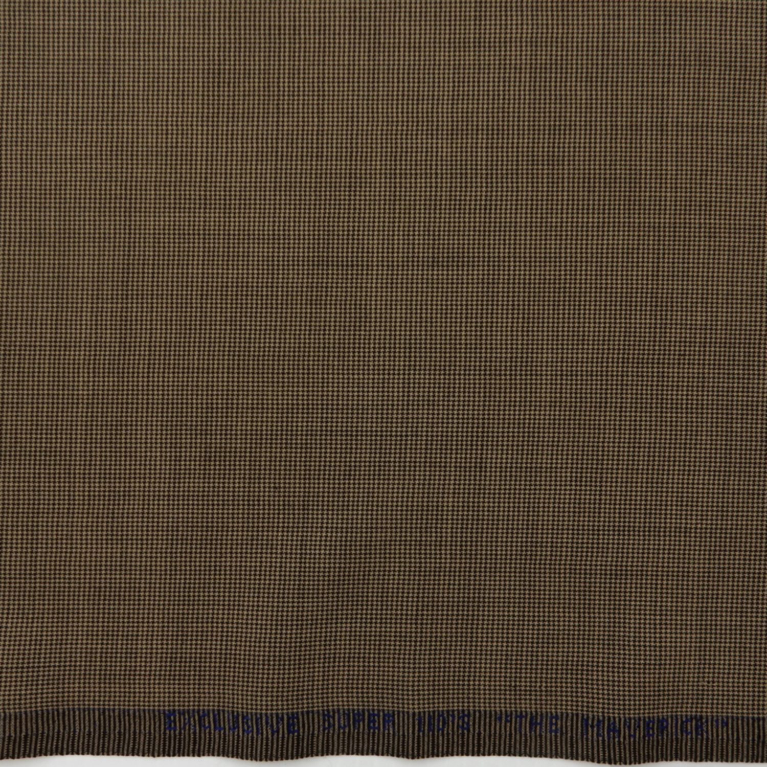 Super 110s Wool Fabric Herringbone 49 Beige-Black, by the yard - Image 3