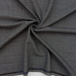 Super 110s Wool Fabric Tweed 55 Black-Gray, by the yard