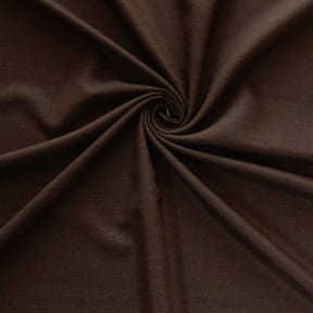 Italian Super 100s Wool Flannel Fabric Mocha, by the yard