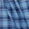 Flannel Yarn Dyed Plaid Fabric Barry Blue draped