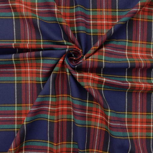 Flannel Yarn Dyed Plaid Fabric Damon Multi swirled