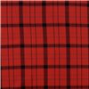 Flannel Yarn Dyed Plaid Fabric Leo Red-Black flat 2