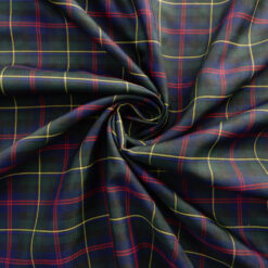 Wholesale Yarn Dyed Taffeta Plaid Fabric Blue-Green 25 yard bolt