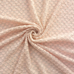 SALE Metallic Double Knit Stretch Lace Fabric 6627 Pink-Silver, by the yard