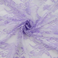 SALE Re-Embroidered Lace Fabric 6665 Lilac, by the yard