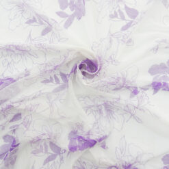 SALE Sparkle Floral Stretch Mesh Fabric 6682 Lilac, by the yard