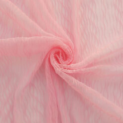 1 Yard SALE - Pleated Stretch Mesh Fabric SC14 Pink