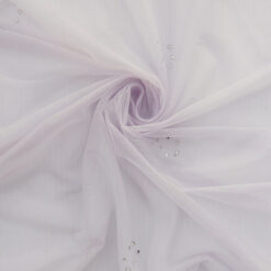 SALE Rhinestone Stretch Mesh Fabric 6736 Lilac, by the yard