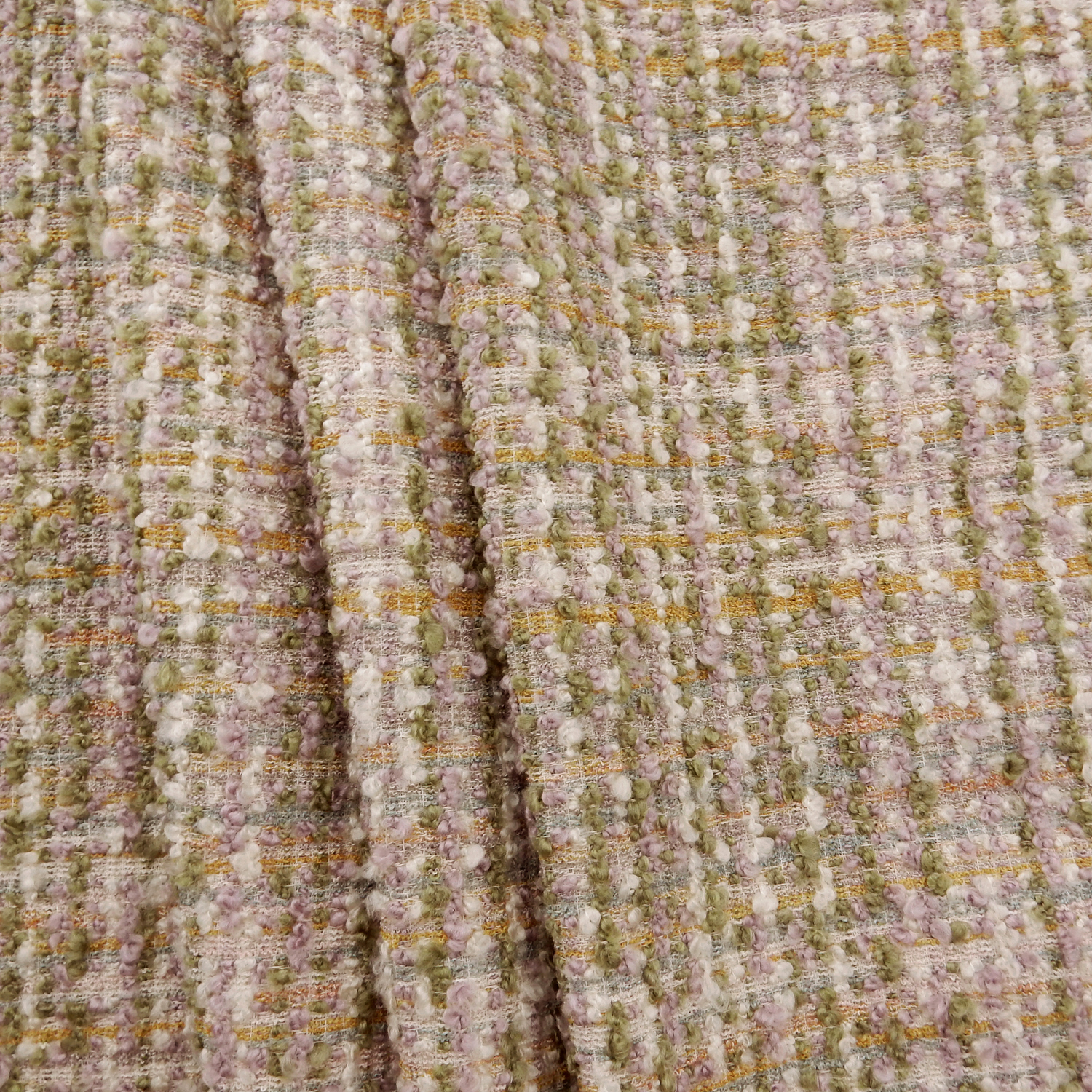Wholesale Boucle Upholstery Fabric Lavender 25 yard roll - Image 6