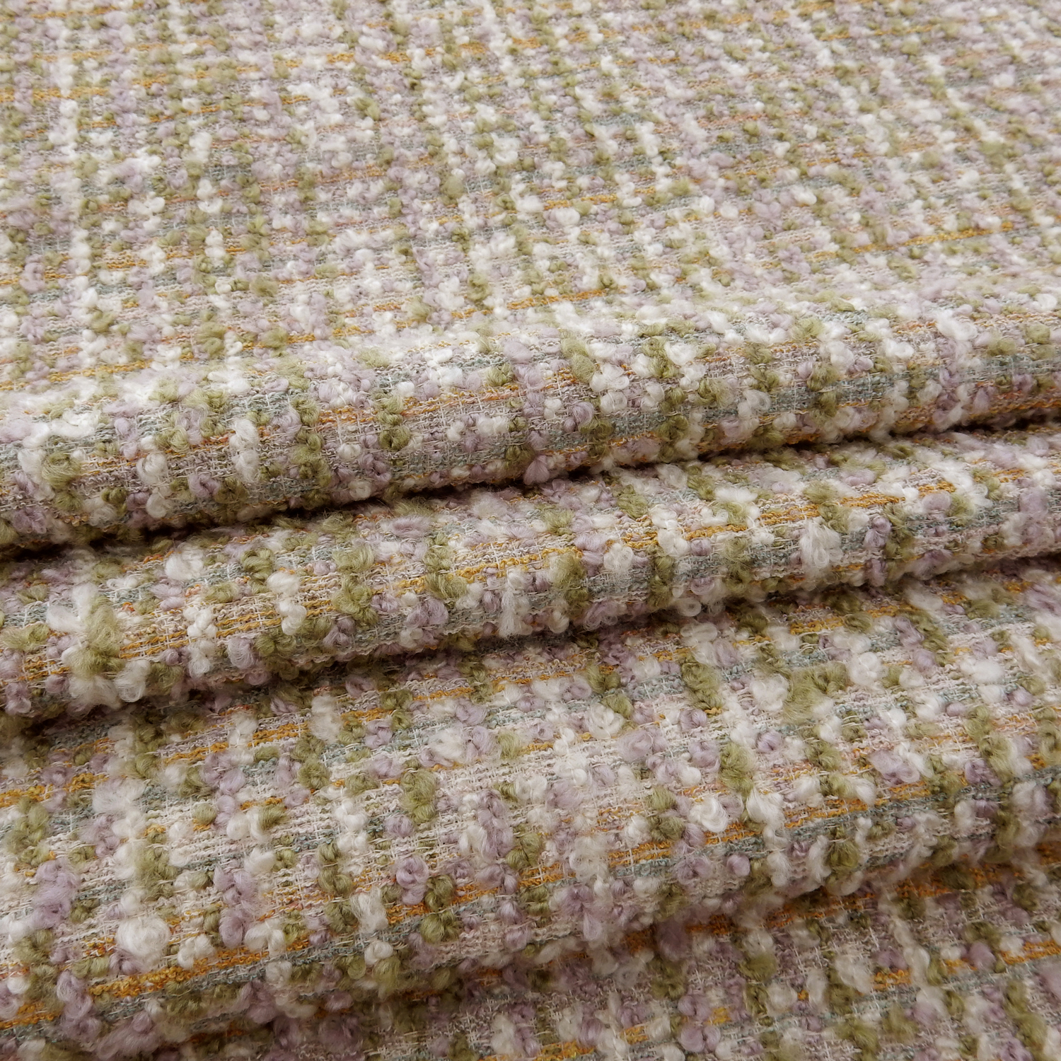 Wholesale Boucle Upholstery Fabric Lavender 25 yard roll - Image 5