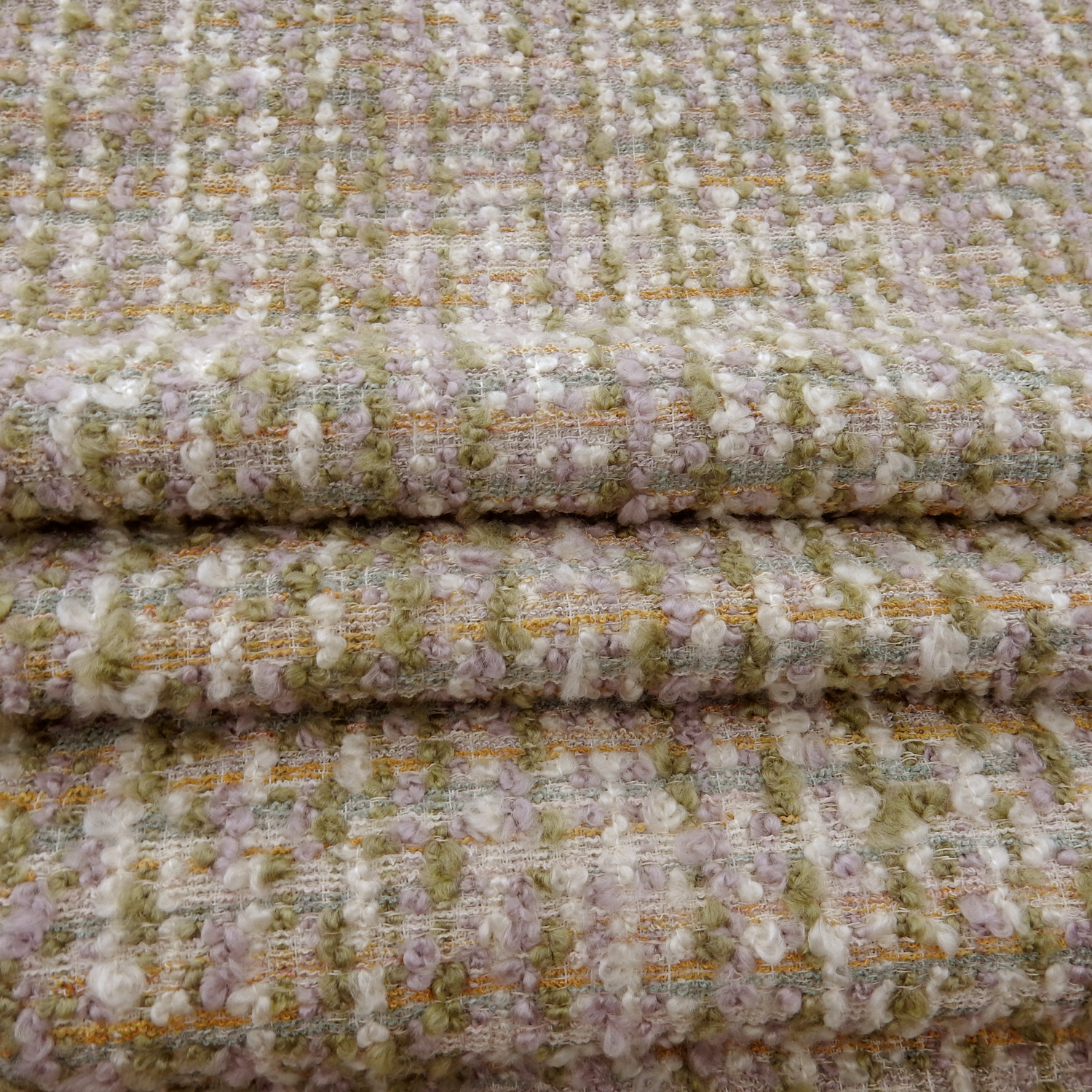 Wholesale Boucle Upholstery Fabric Lavender 25 yard roll - Image 4