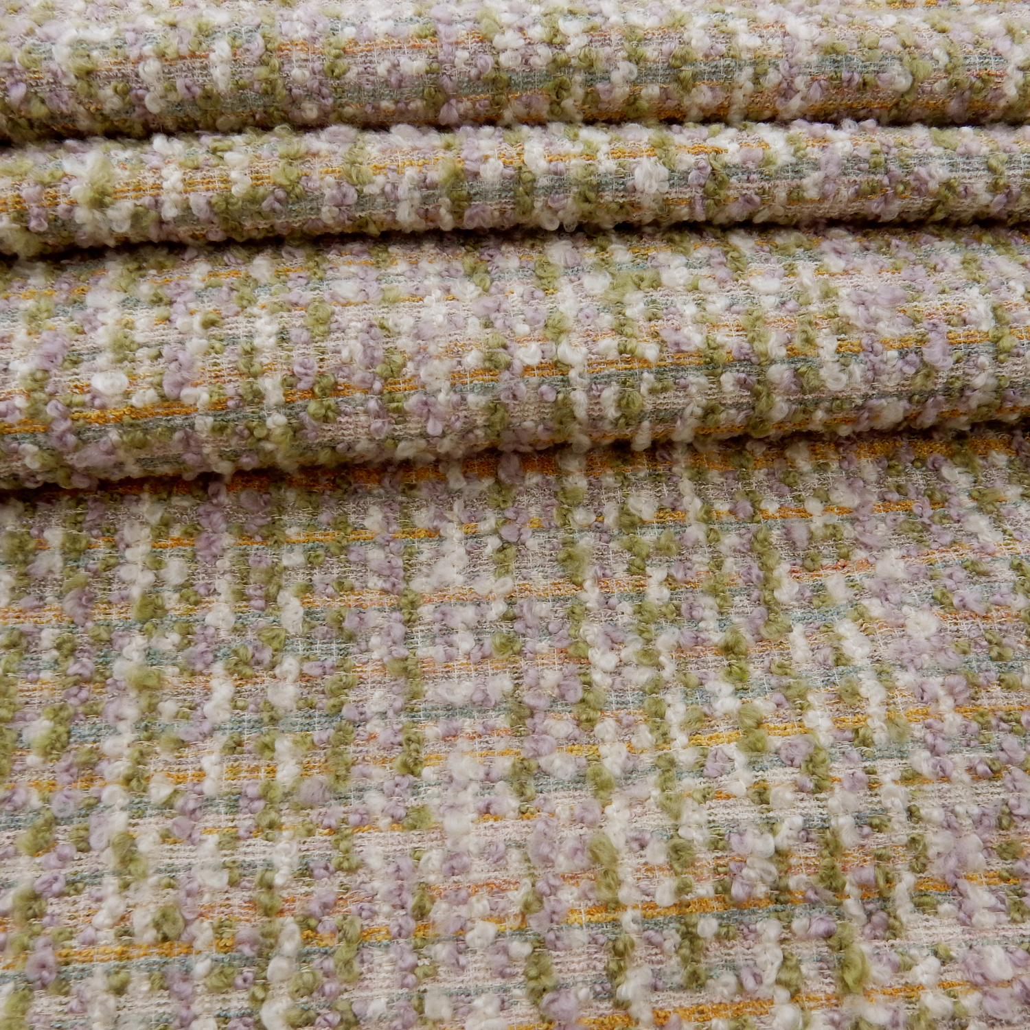 Wholesale Boucle Upholstery Fabric Lavender 25 yard roll - Image 3