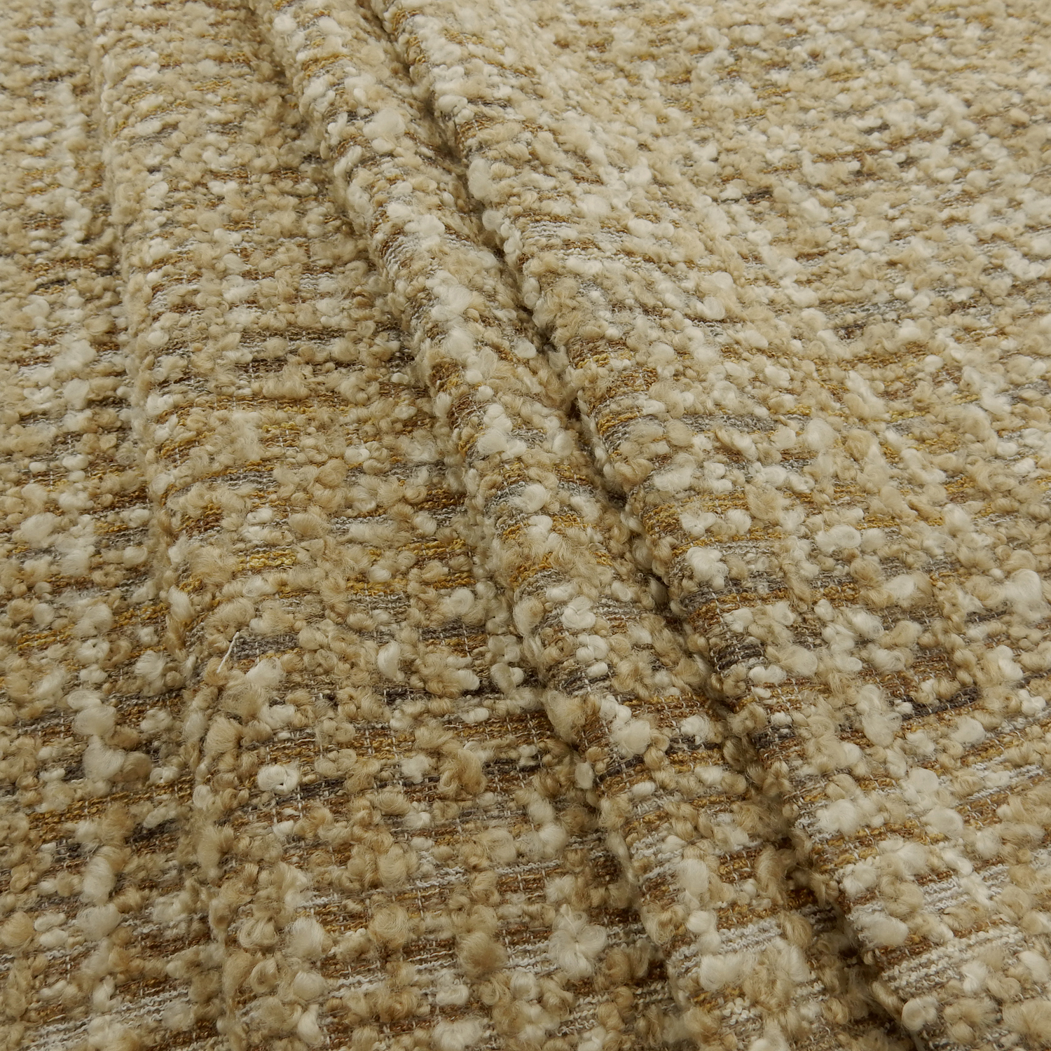 Wholesale Belluno Boucle Upholstery Fabric Taupe 25 yard roll - Image 3