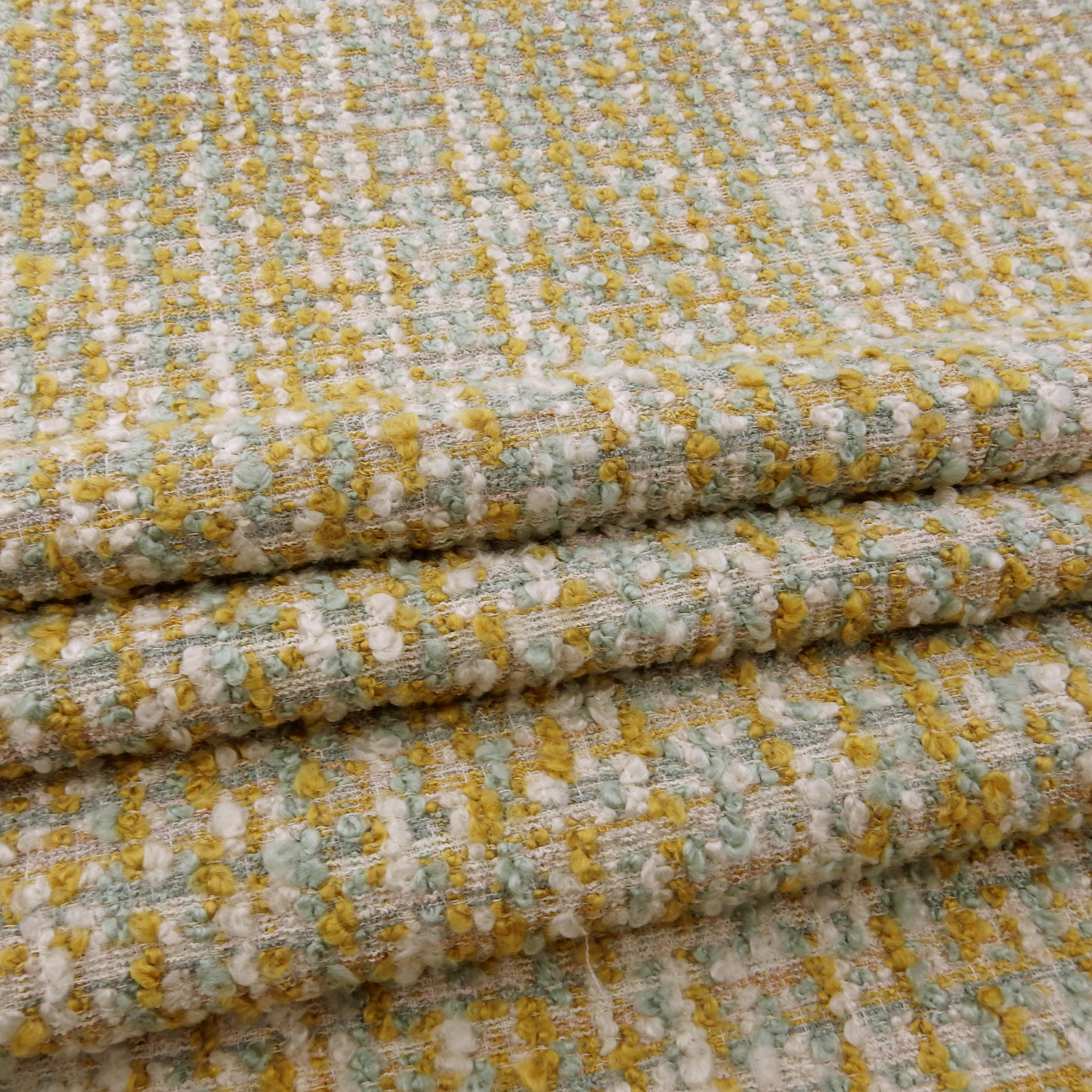 Belluno Boucle Upholstery Fabric Tuscan Gold, by the yard - Image 6
