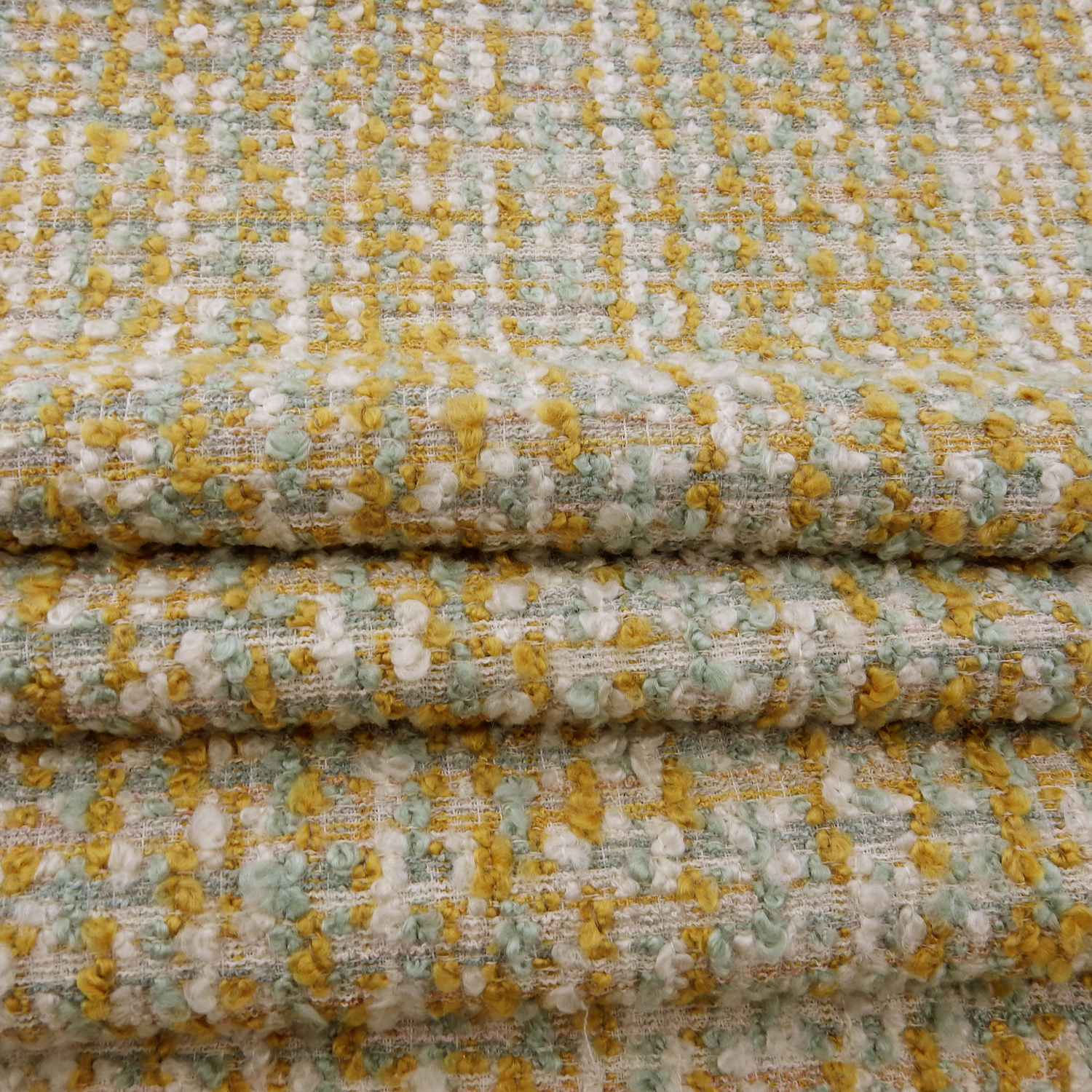 Belluno Boucle Upholstery Fabric Tuscan Gold, by the yard - Image 5