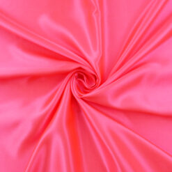 Sale Charmeuse Fabric Neon Fuschia, by the yard