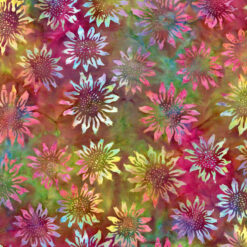 108″ Wide Cotton Batik Fabric XTonga B3288 Sunset 12 yard bolt