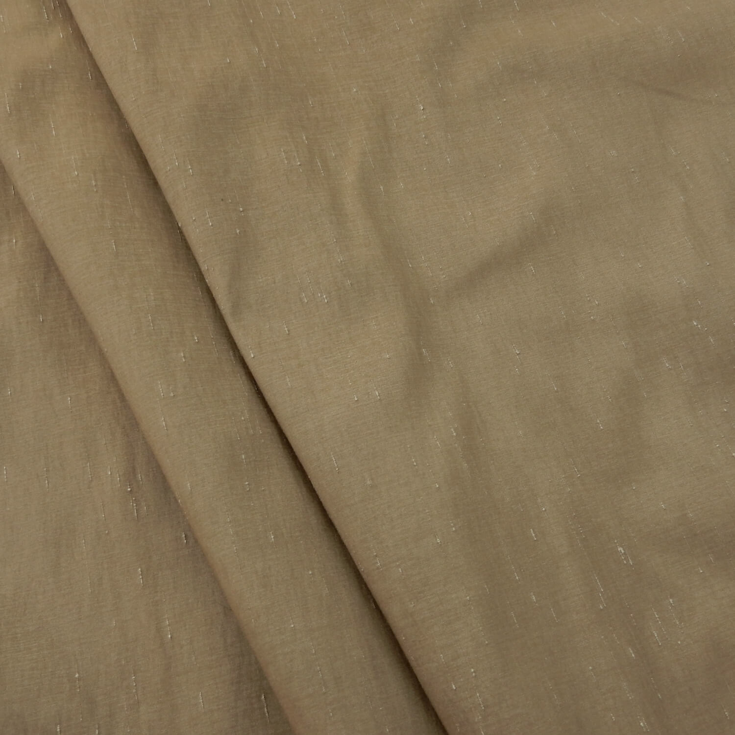 3.75 Yard Cut – SALE Stretch Two-Tone Shantung Fabric XS957 Taupe - Image 2