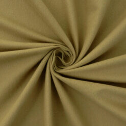 100% Cotton Flannel Fabric Khaki, by the yard