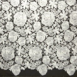 Rose Venice Lace Fabric Off White 15 yard bolt