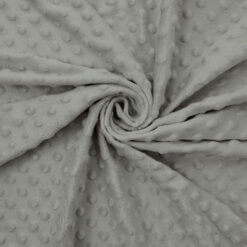 Minky Dot Fabric Gray, by the yard