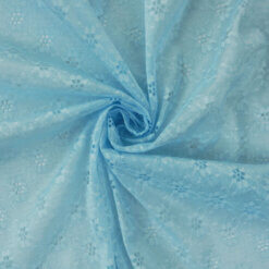 SALE Daisy Lace Fabric 6779 Sky Blue, by the yard